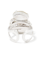 Mini Carolina Ring, Crystal & Rhodium